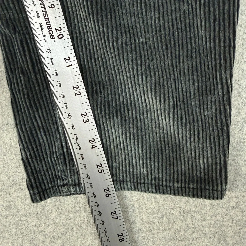 Empyre Corduroy Pants Size 26 Charcoal Grey Wide Wale Straight Leg Skate Street